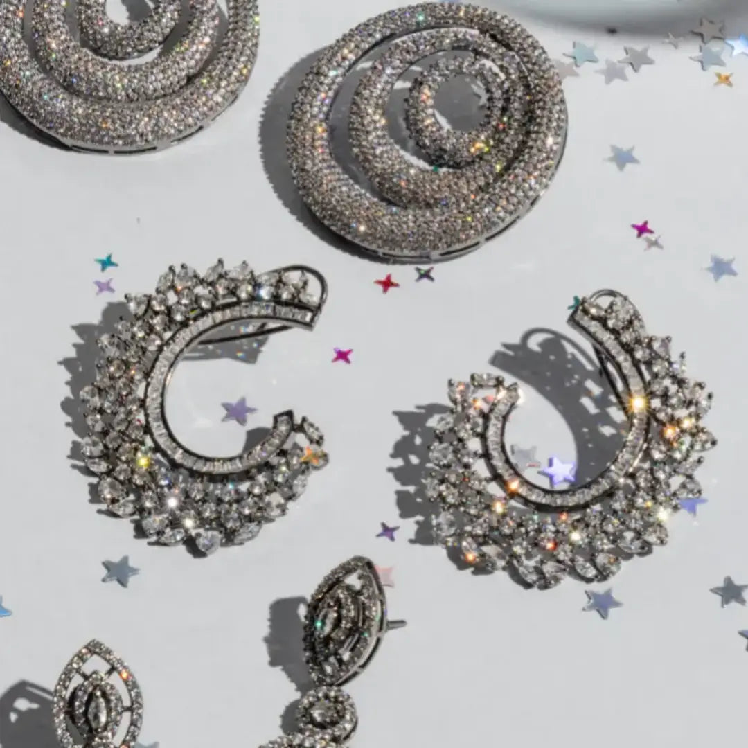 Pendientes Merino Cromo Shine