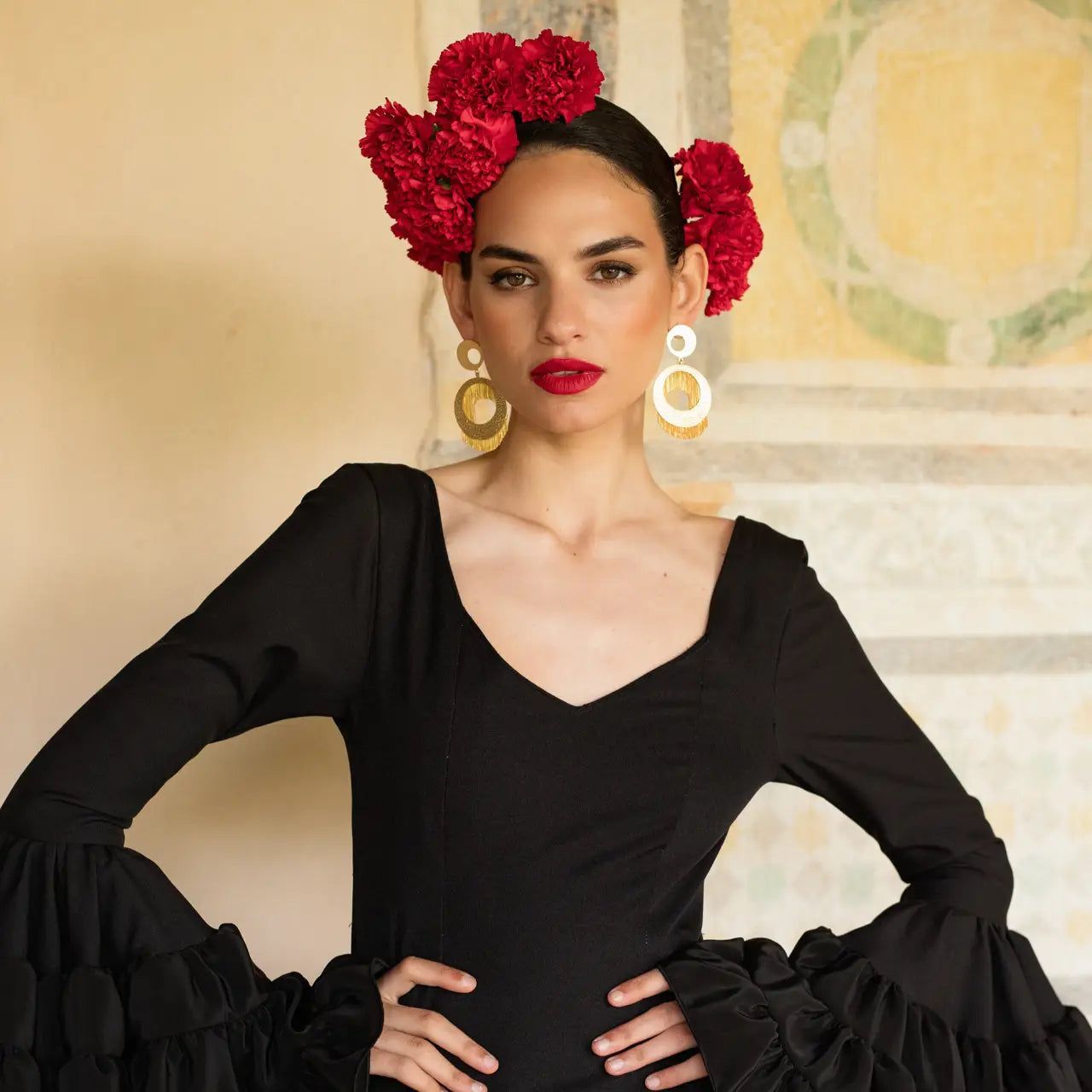 Pendientes Meteoros Flecos