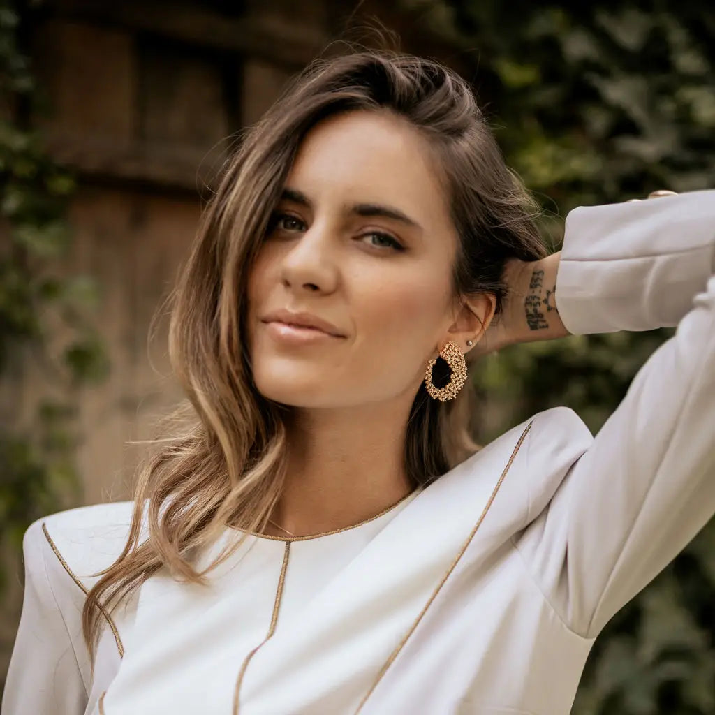 Pendientes Mirto Beige