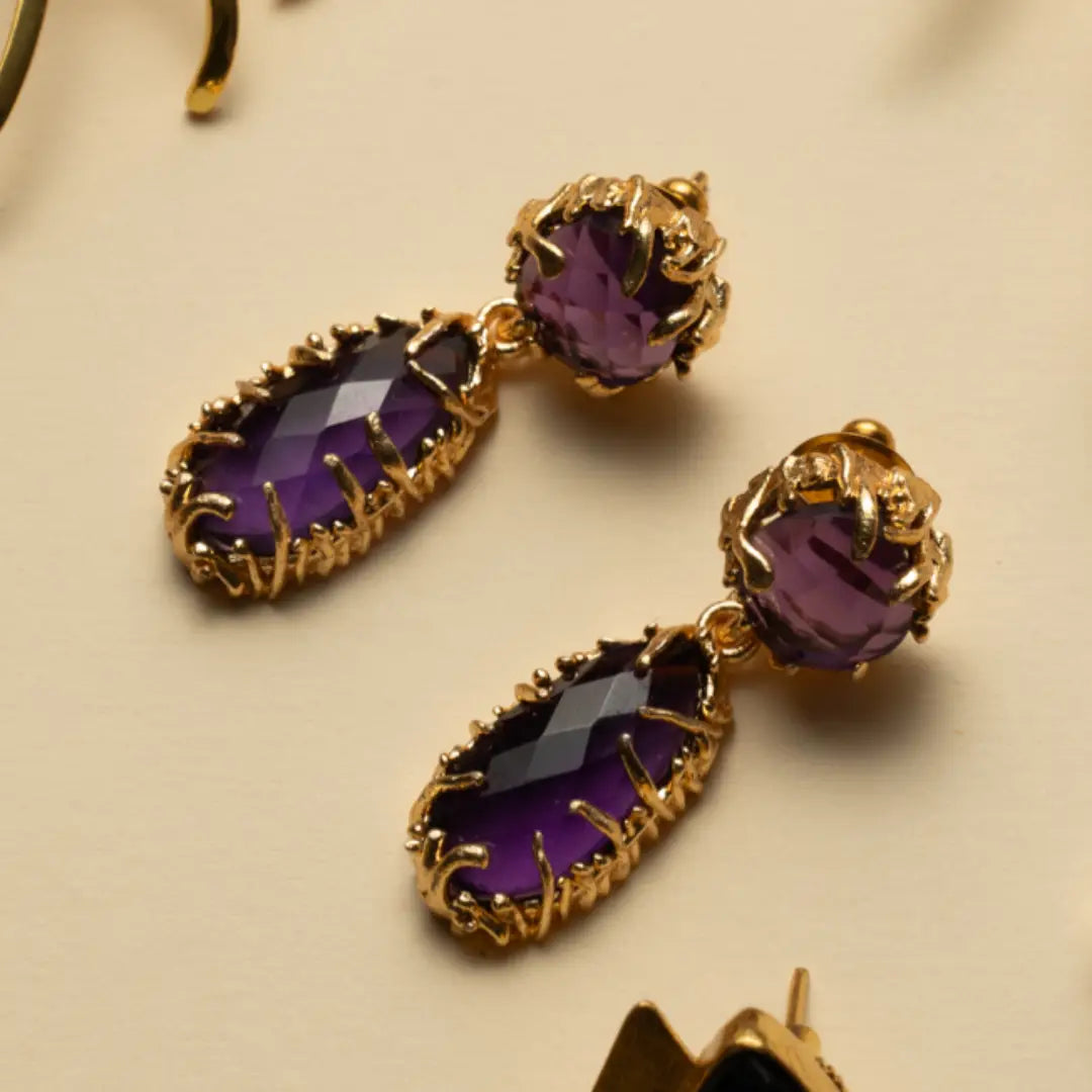 Pendientes Modonia Morado