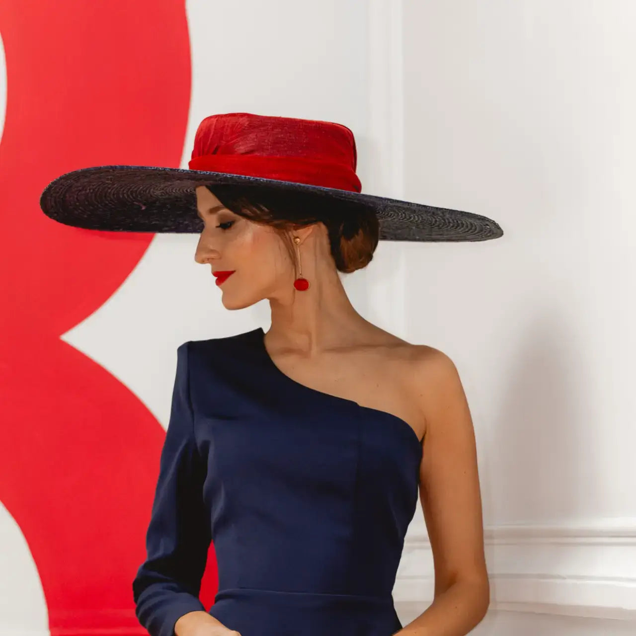 Pendientes Newton Rojo