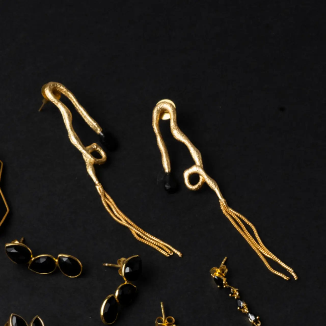 Pendientes Pipa Negro