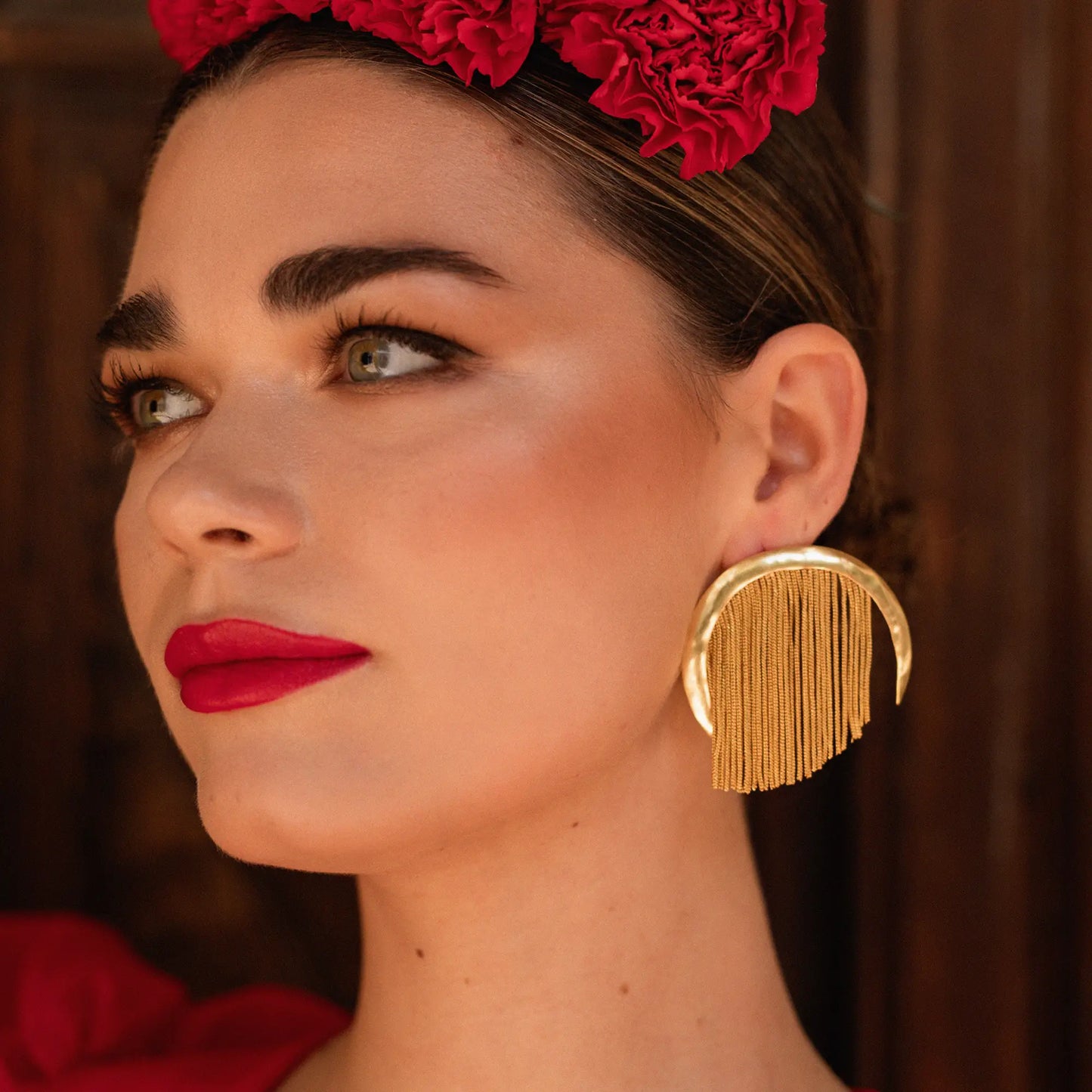 Pendientes Plenilunio Flecos