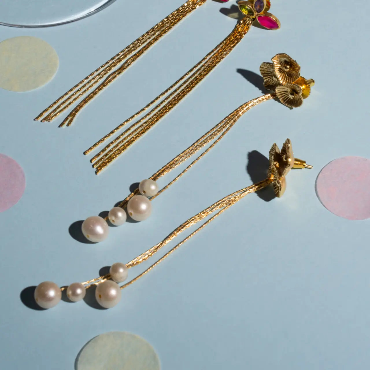 Pendientes Primavera Desmontable Perlas