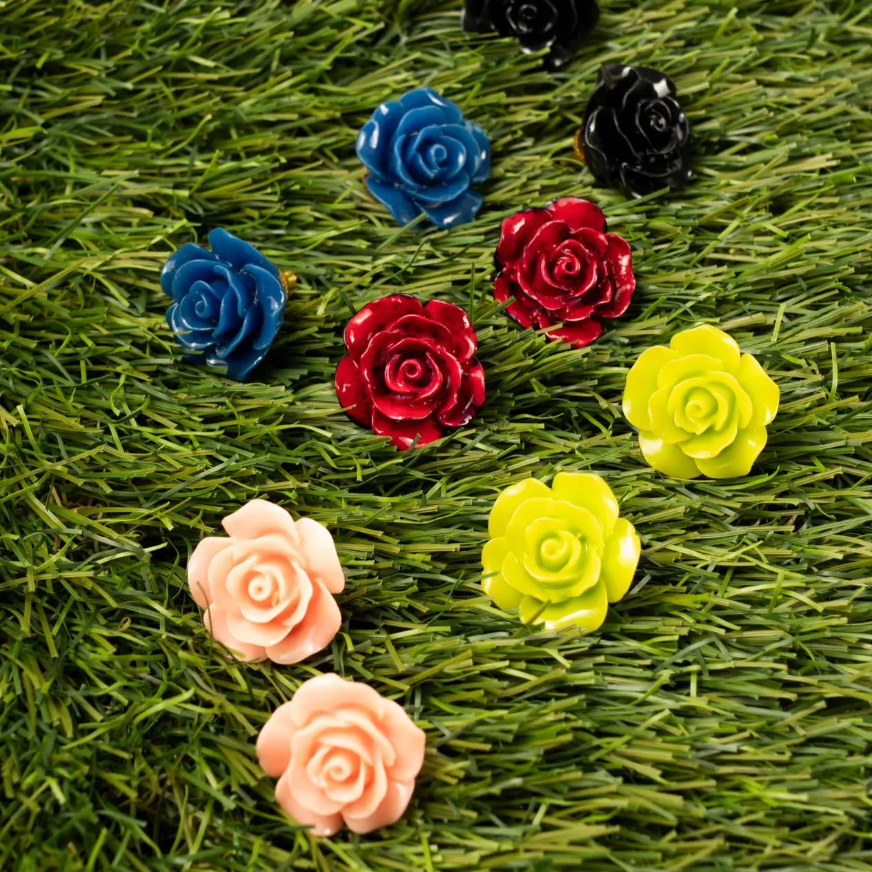 Pendientes Rosae Negro