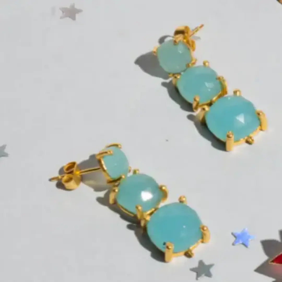 Pendientes Sinfónica Azul turquesa