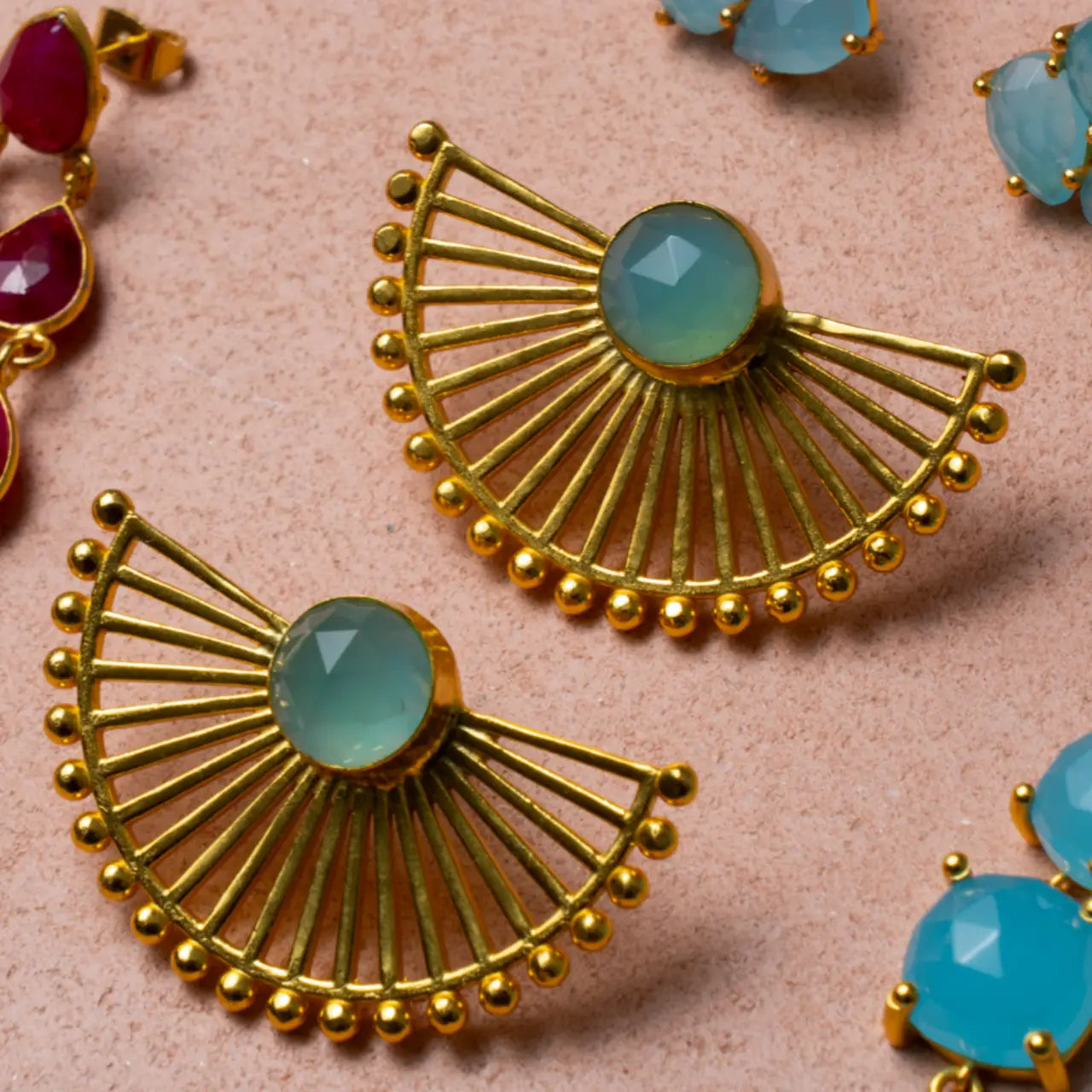 Pendientes Solea Azul agua