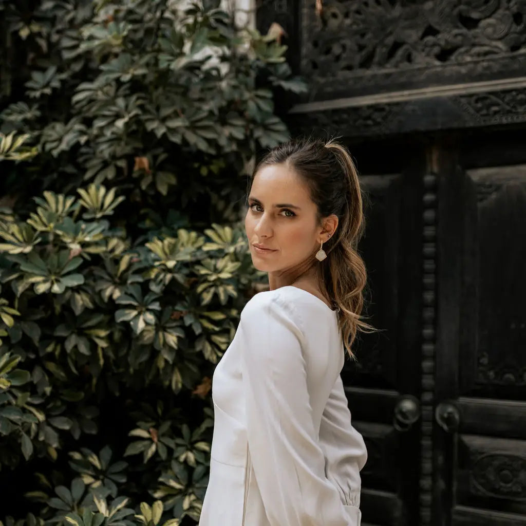 Pendientes Solene Shine Piedra Lunar