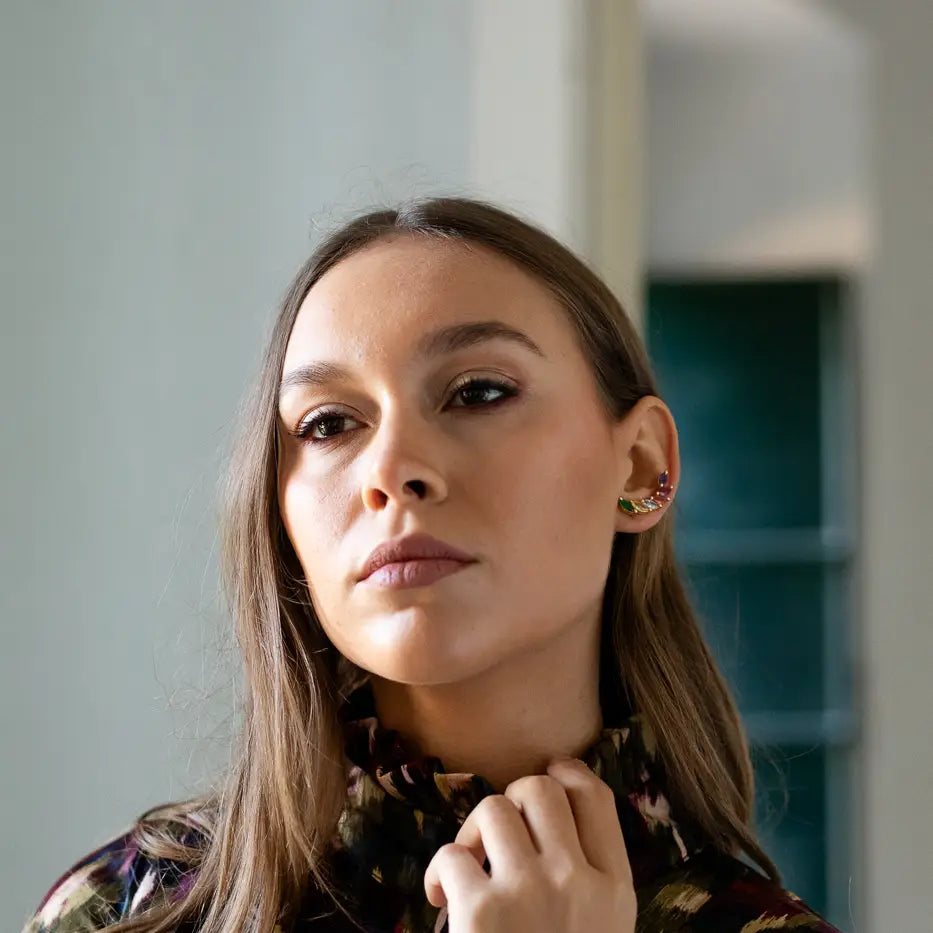 Pendientes Terems Trepador Zc Multicolor