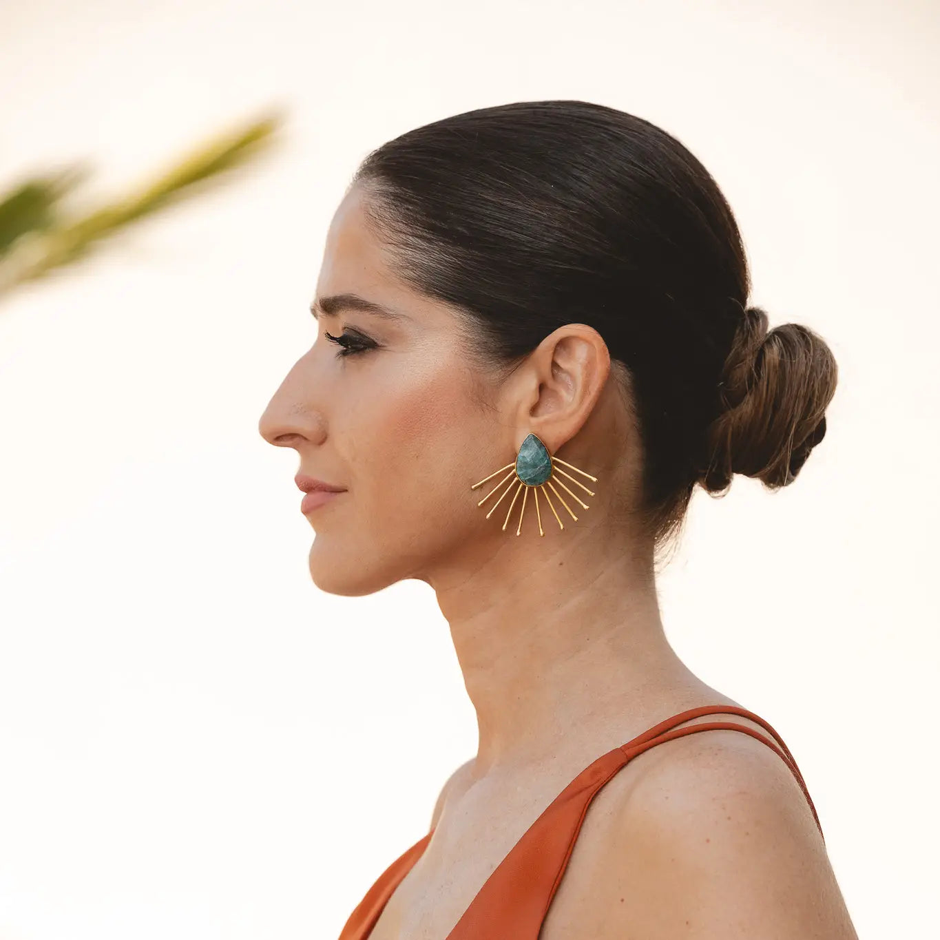 Pendientes Yelena Verde apatita