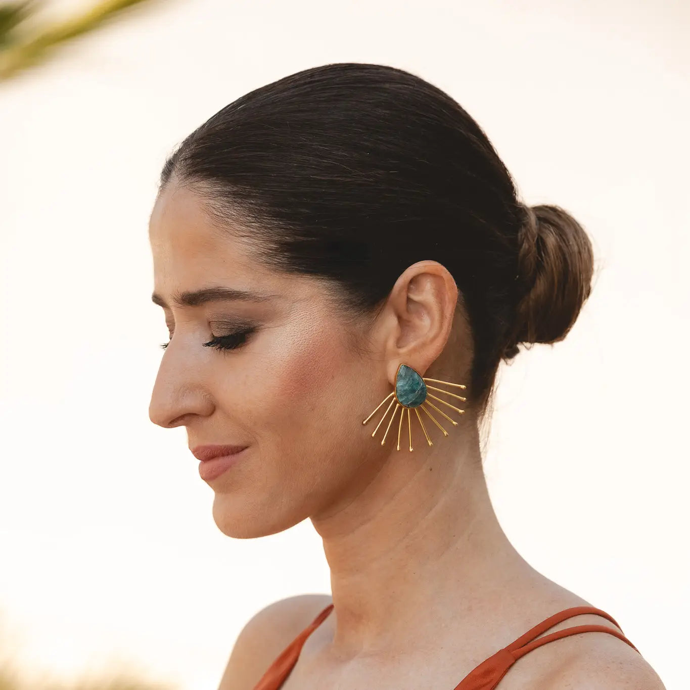 Pendientes Yelena Verde apatita