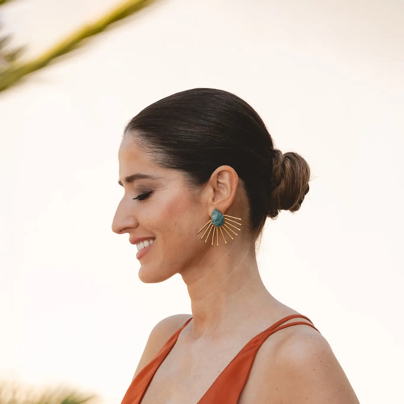 Pendientes Yelena Verde apatita