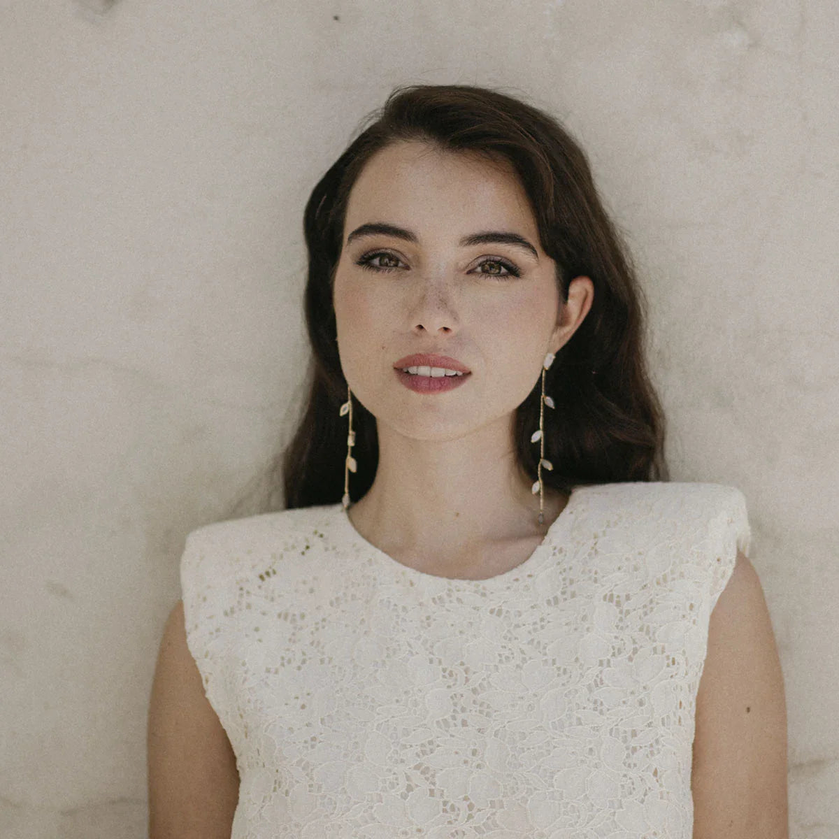 Pendientes Abril Deluxe Piedra Lunar y Labradorita