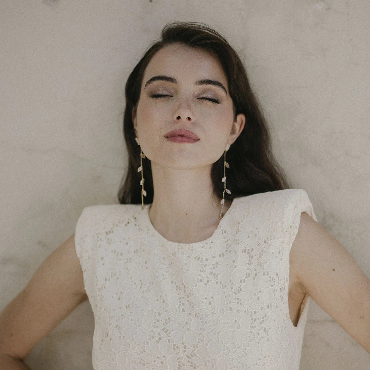 Pendientes Abril Deluxe Piedra Lunar y Labradorita