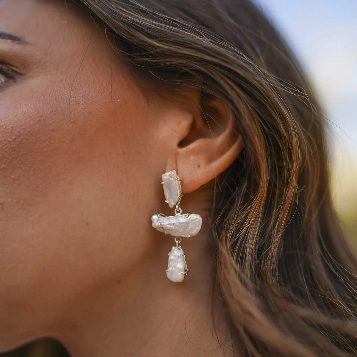 Pendientes Ariel Small Plata