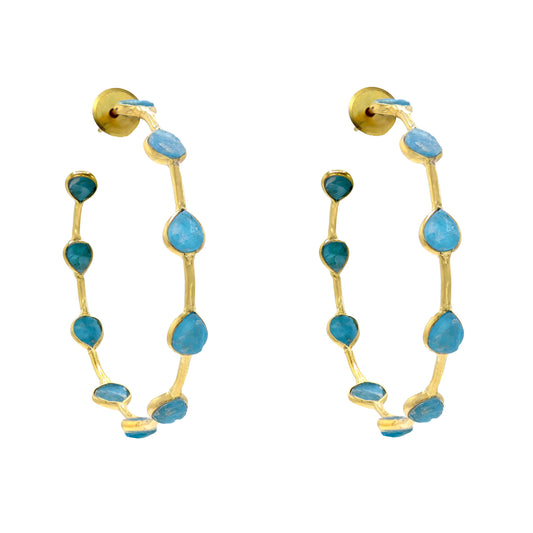 Pendientes Aros Aldar Turquesa