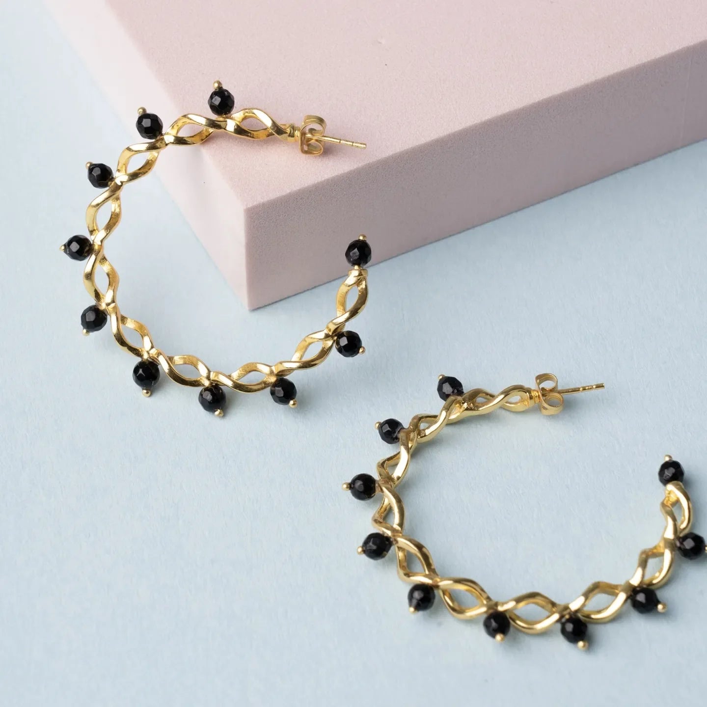 Pendientes Aros Olsen Negro