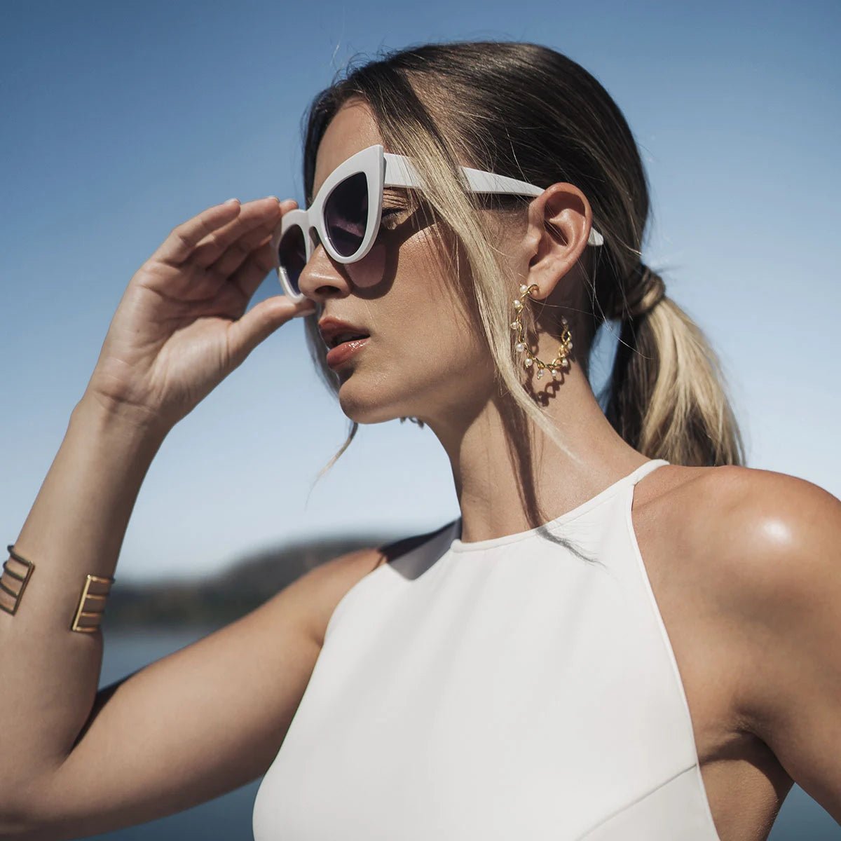 Pendientes Aros Olsen Perlas