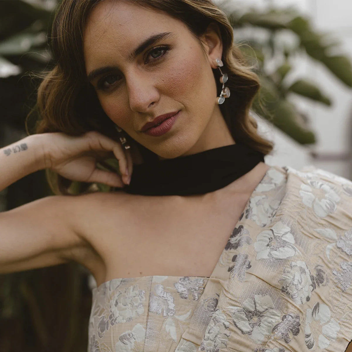 Pendientes Aura Plata Rosa Cuarzo y Azul