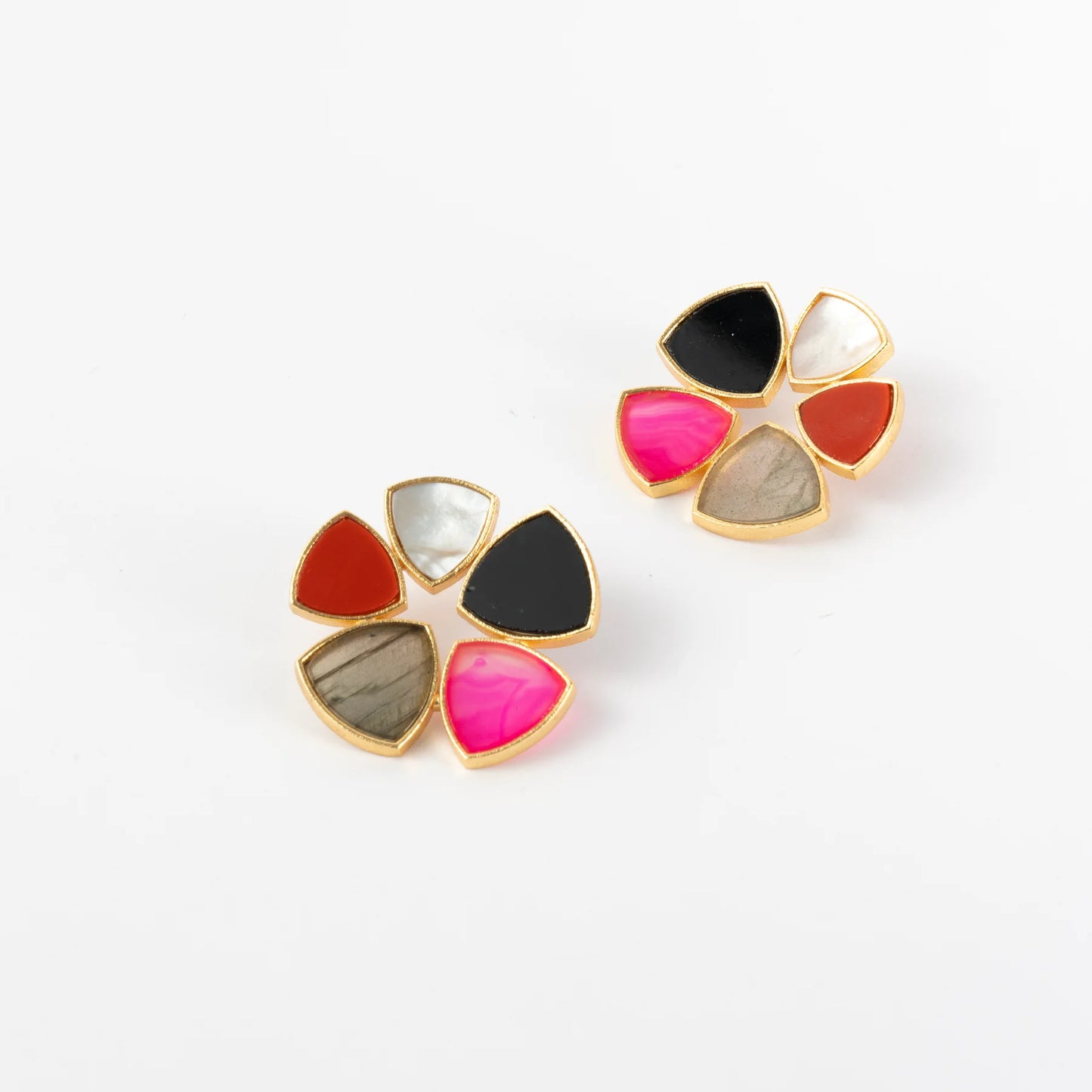 Pendientes Flor Batres Ed. Limitada Multicolor dark