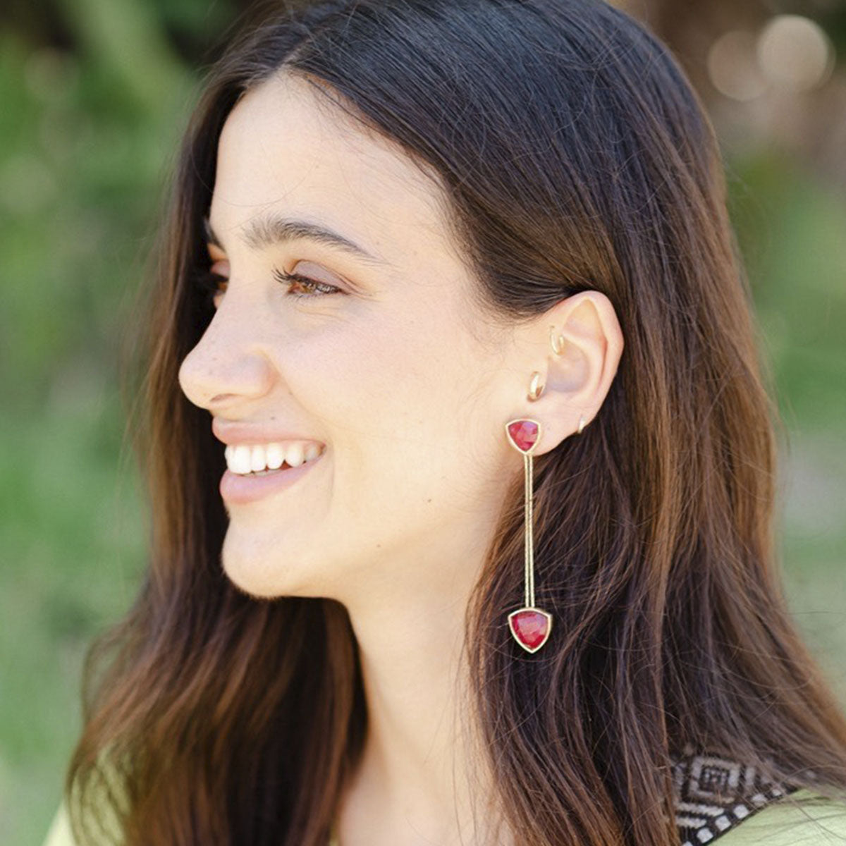 Pendientes Capuchina Ed. Limitada Azul Claro