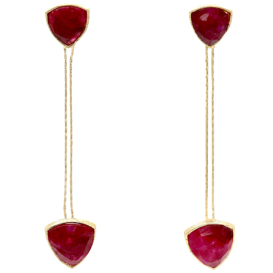 Pendientes Capuchina Rubí