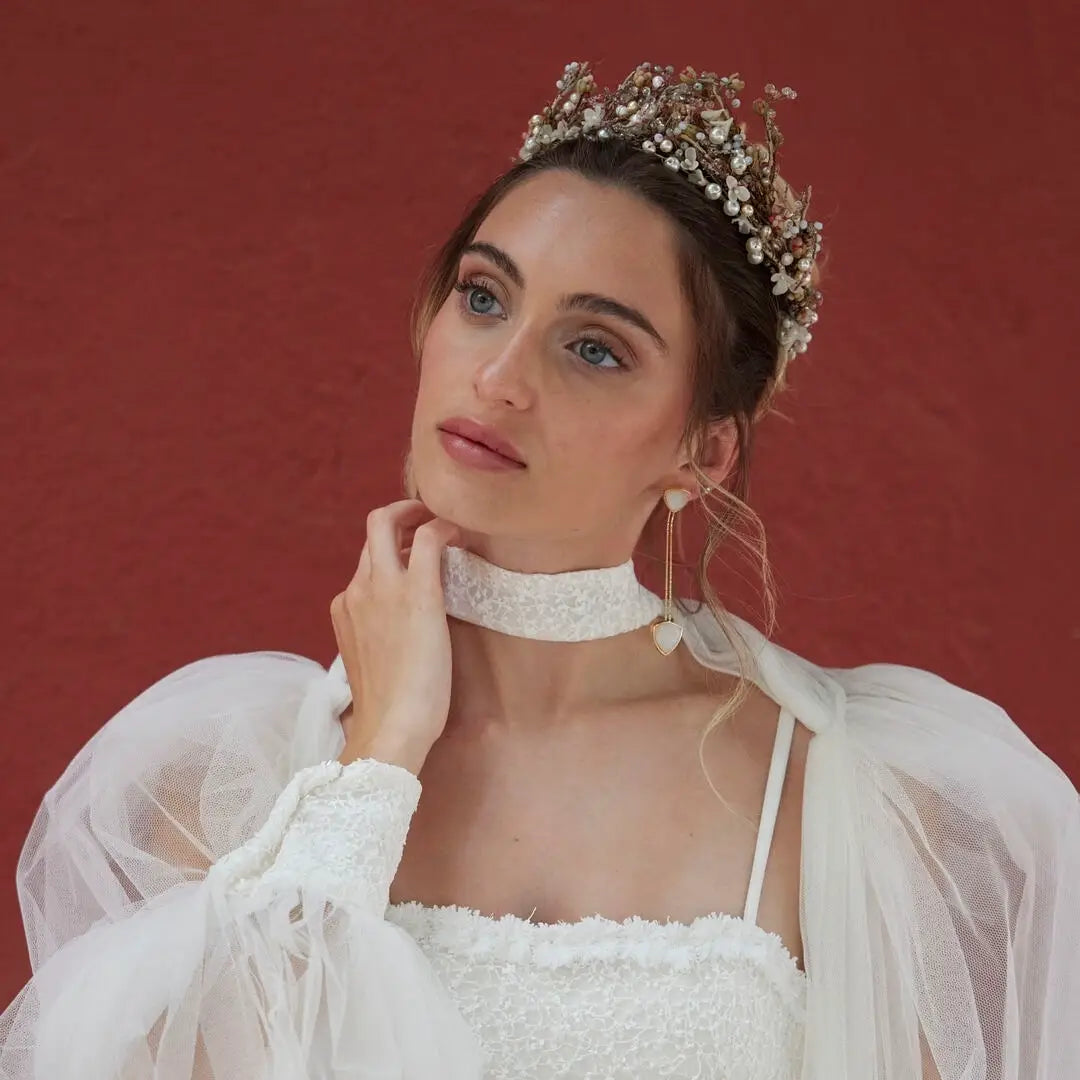 Pendientes Capuchina Piedra Lunar