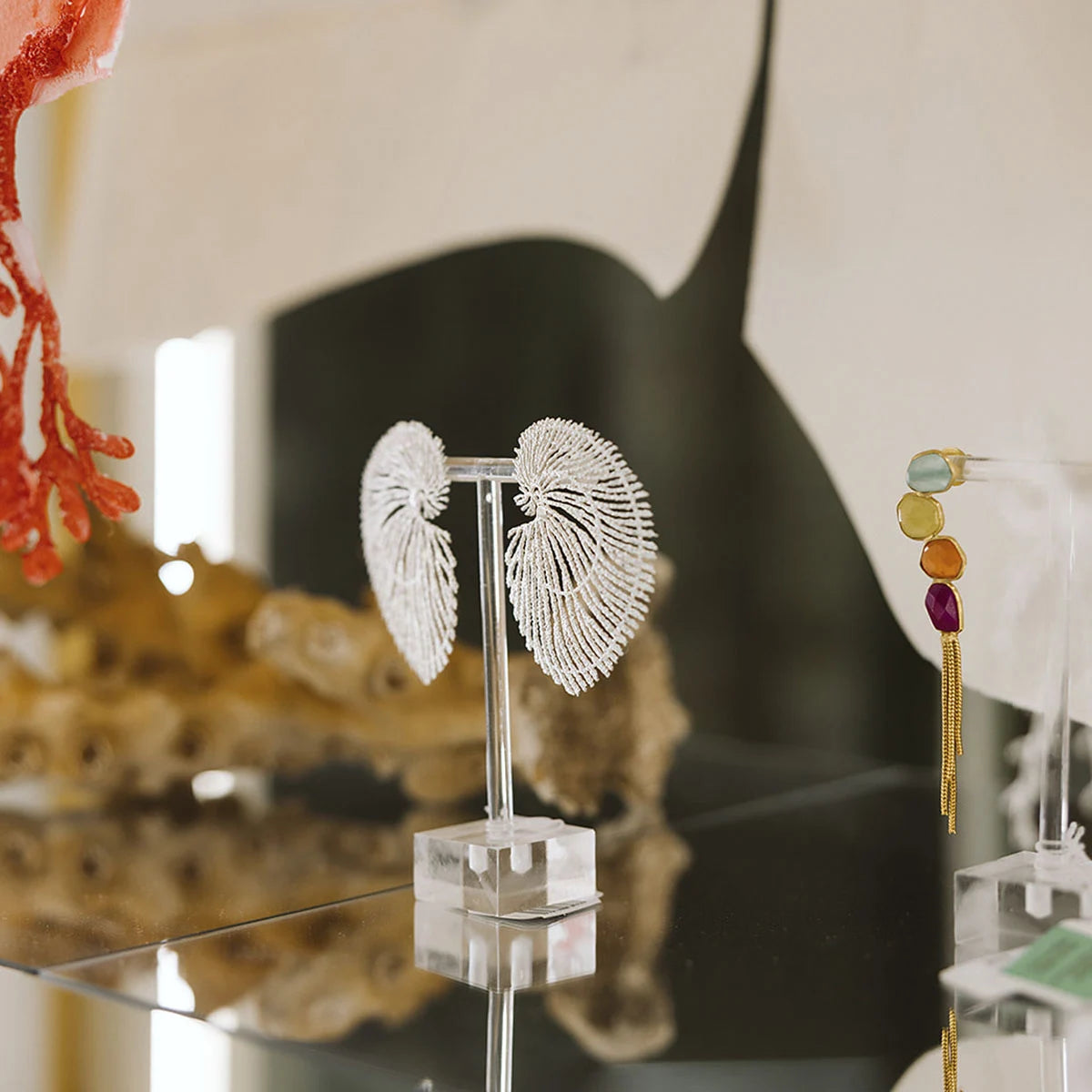 Pendientes Caracola Plata