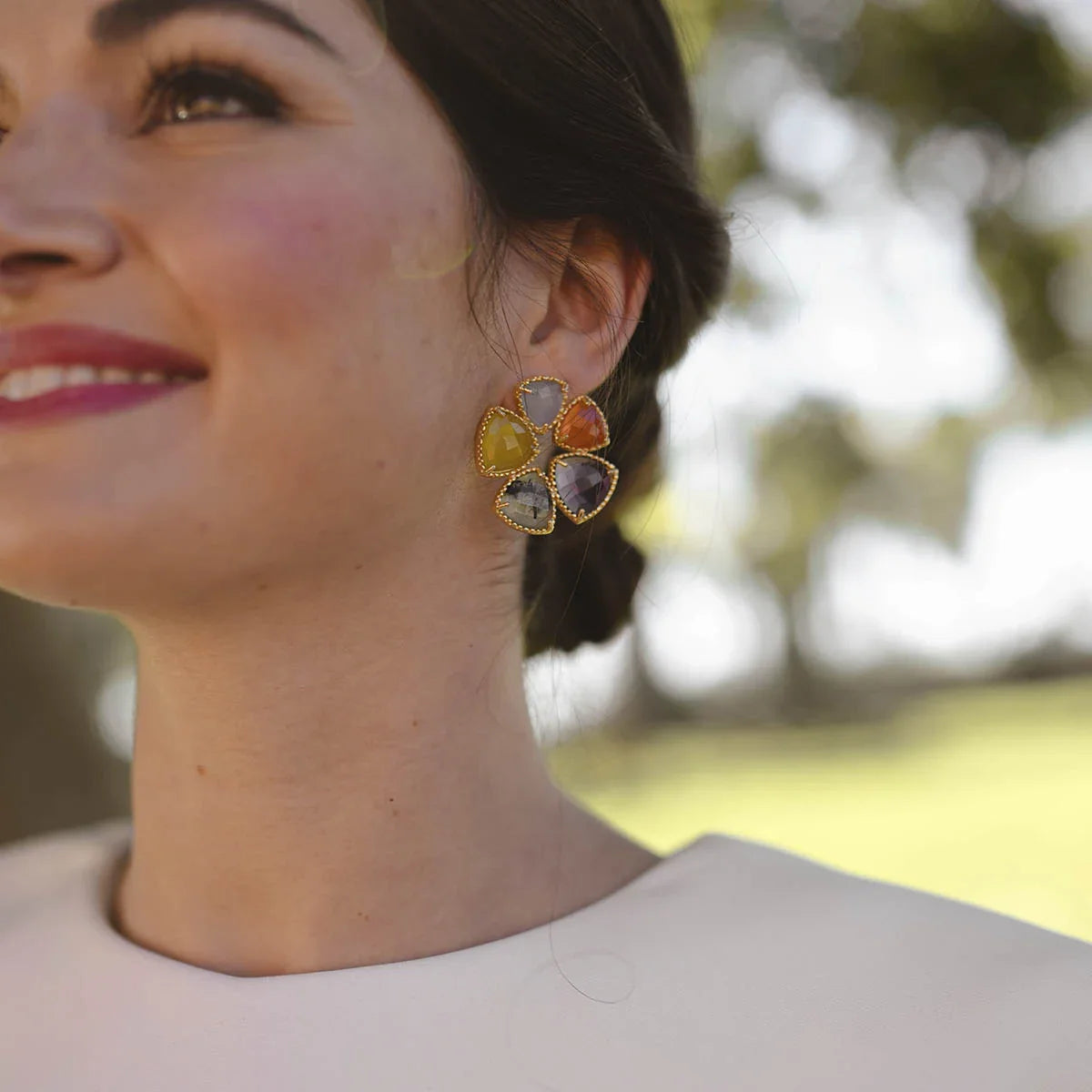 Pendientes Flor Cardona Multicolor
