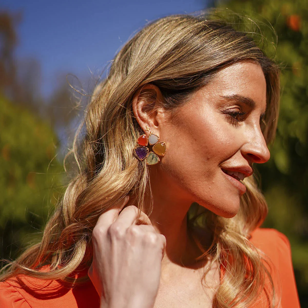 Pendientes Flor Cardona Multicolor