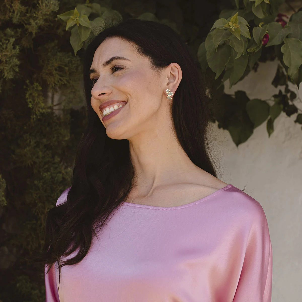 Pendientes Daisy Big Verde Agua