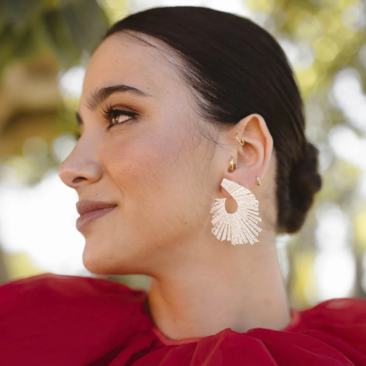 Pendientes Dalian Plata
