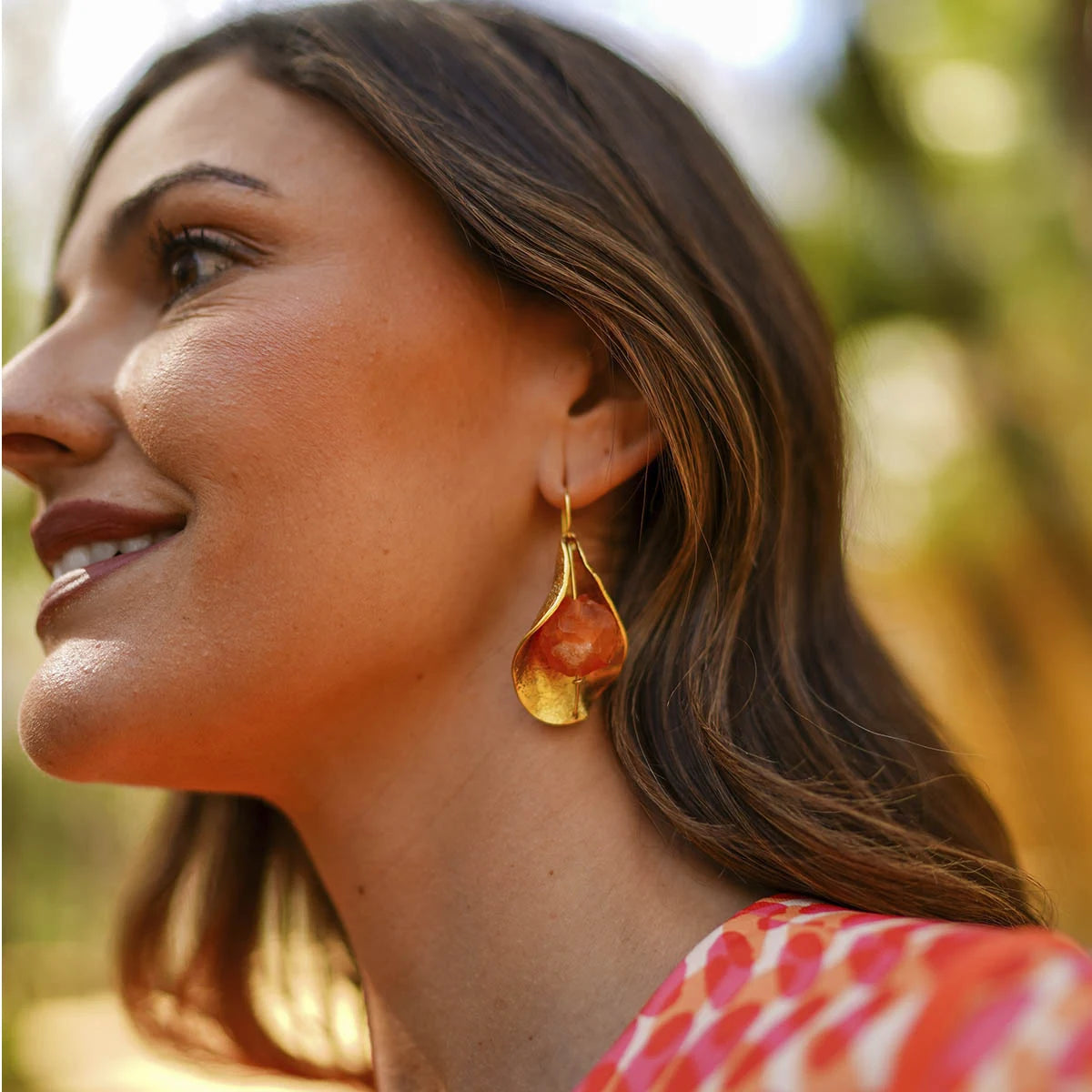 Pendientes Etosha naranja