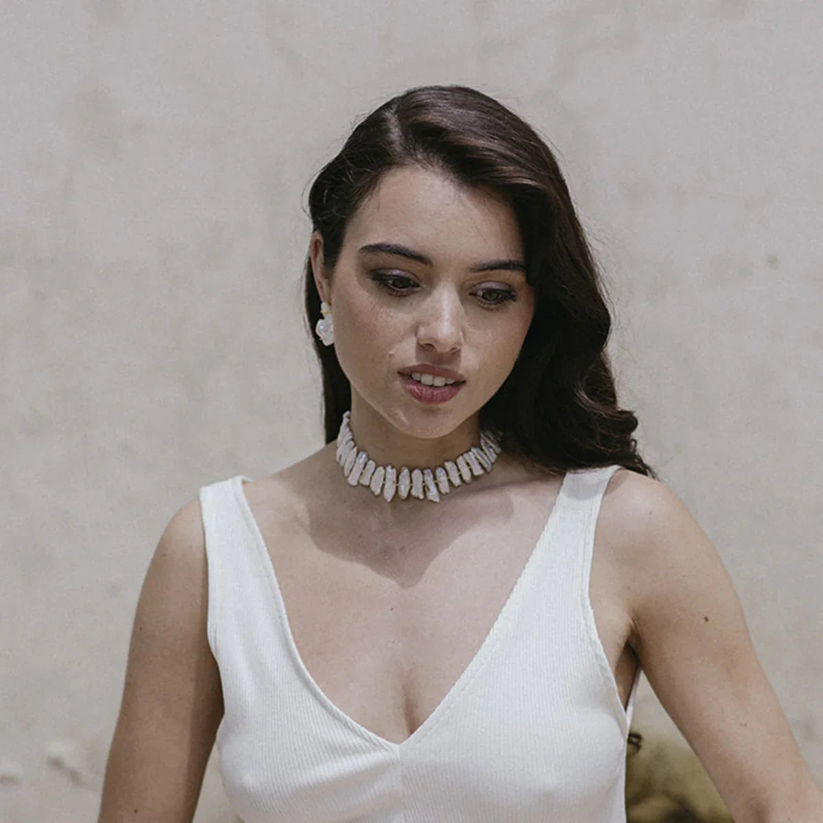 Choker Raffles Perlas