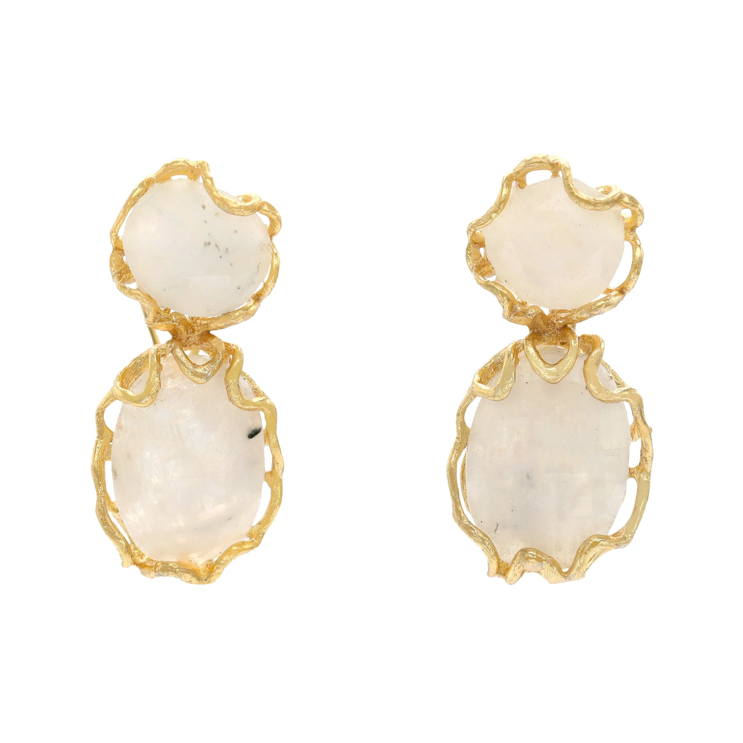 Pendientes Guiza Piedra Lunar