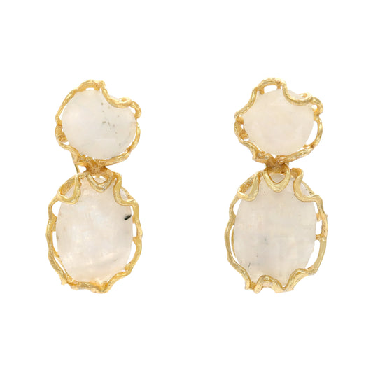 Pendientes Guiza Piedra Lunar