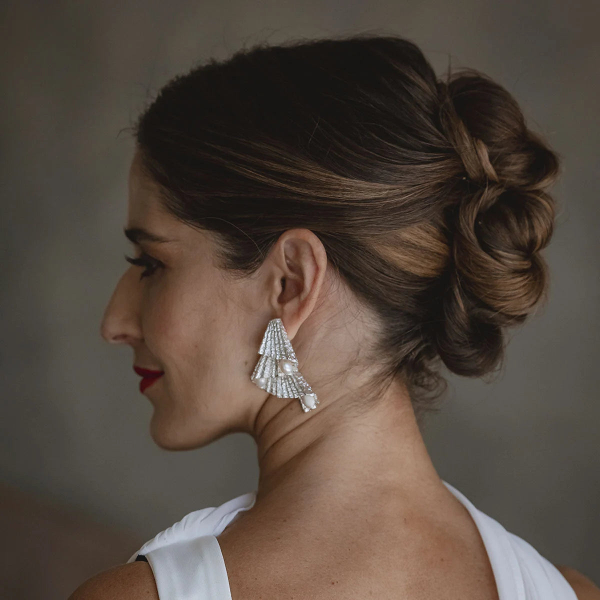 Pendientes Hanbok Plata Perlas