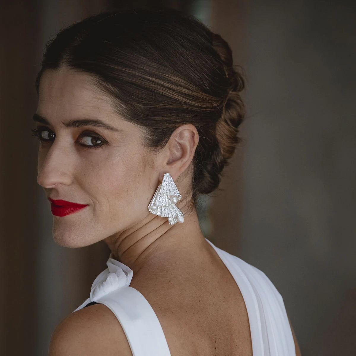 Pendientes Hanbok Plata Perlas