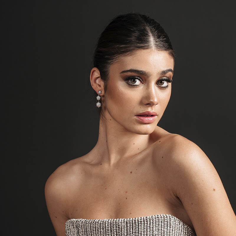 Pendientes Larisa Plata Shine