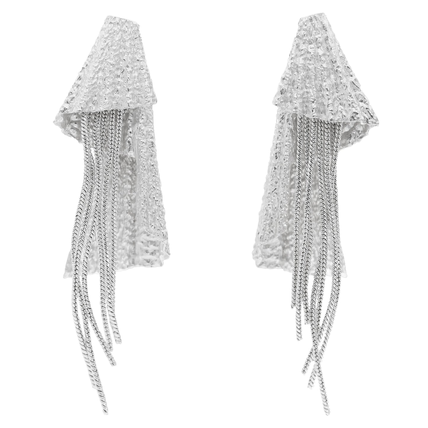 Pendientes Lesso Flecos Plata
