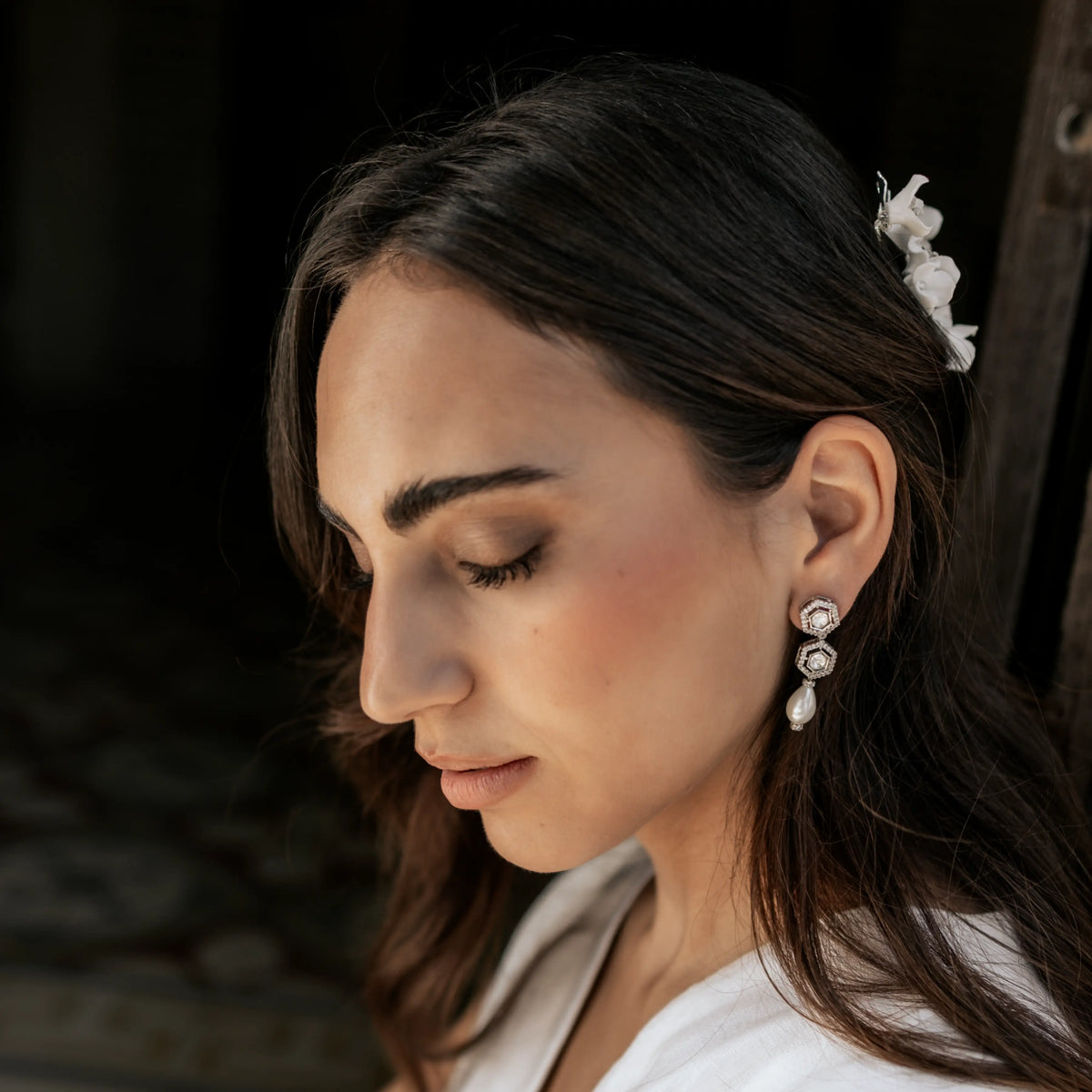 Pendientes Leto Plata Shine y Perla