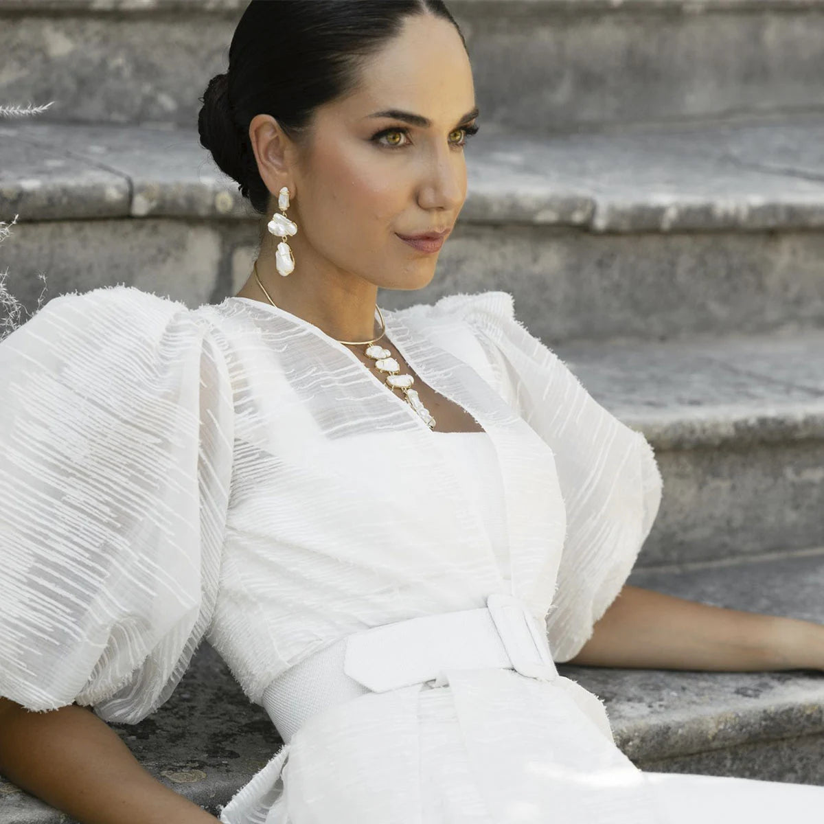 Pendientes Mariel Perlas