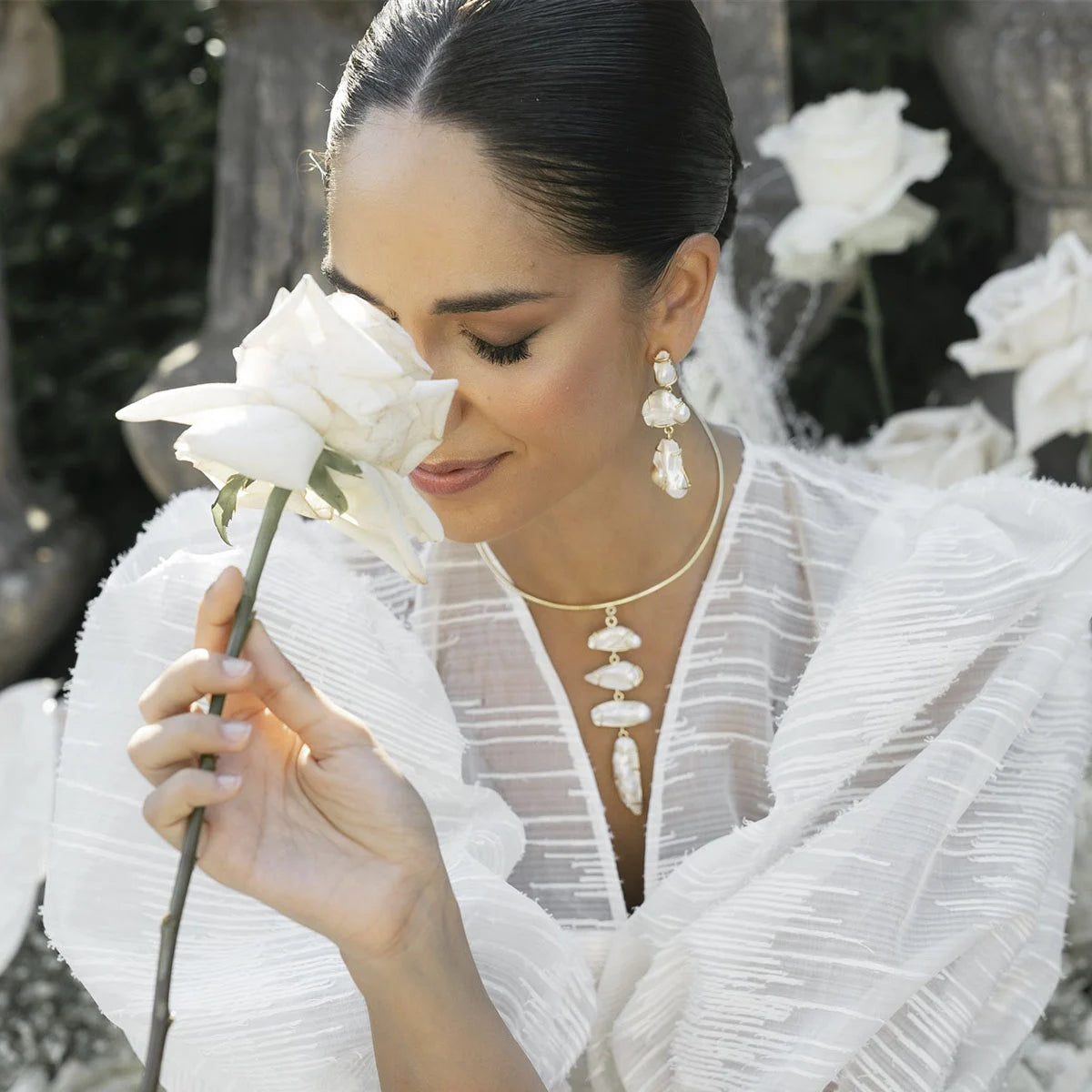 Pendientes Mariel Perlas