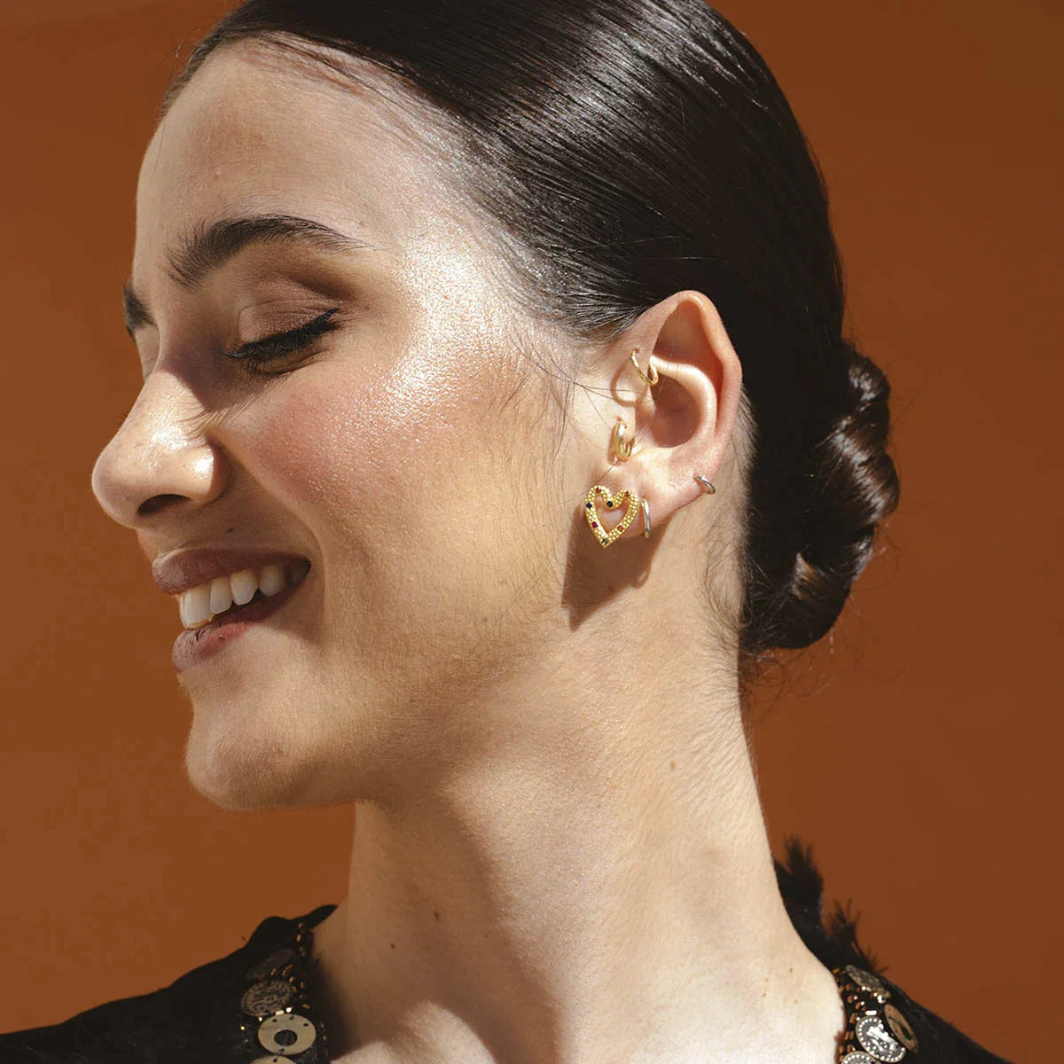 Pendientes Milada Corazón Multicolor