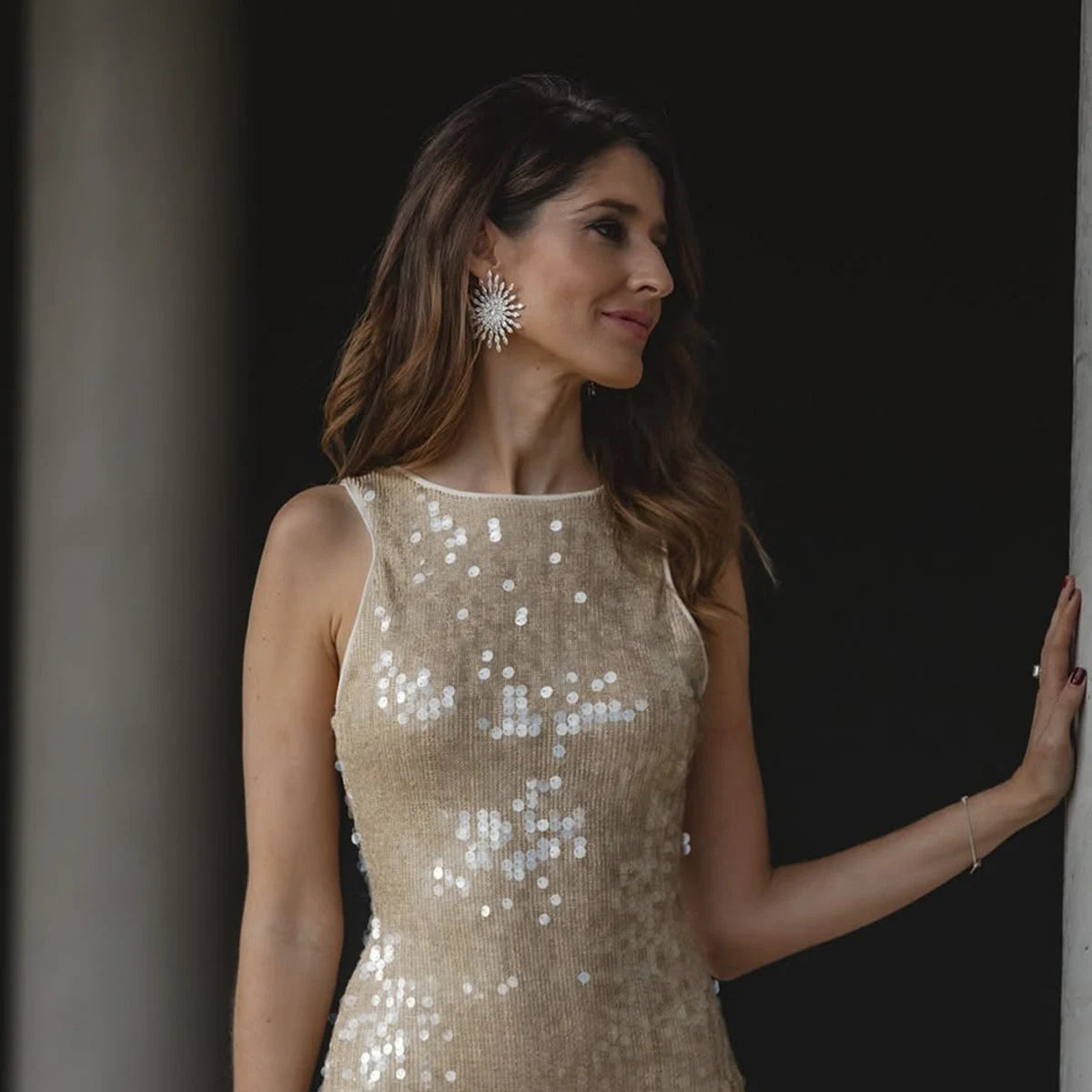 Pendientes Monroe Plata Shine