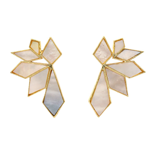 Pendientes Orava Blanco nácar