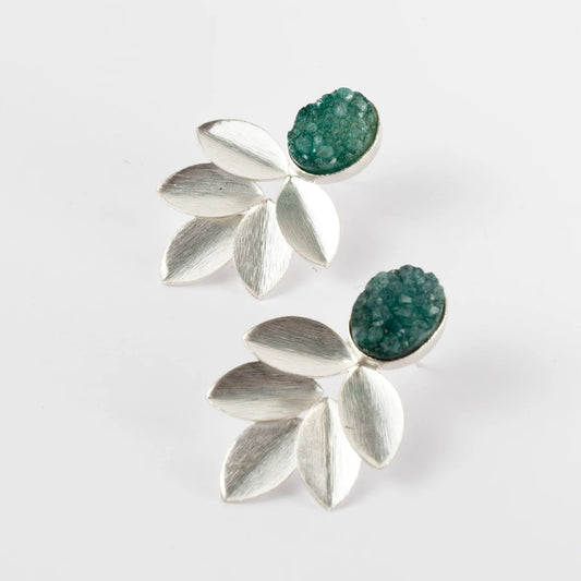 Pendientes Orsay Ed. Limitada Plata Drusa Verde