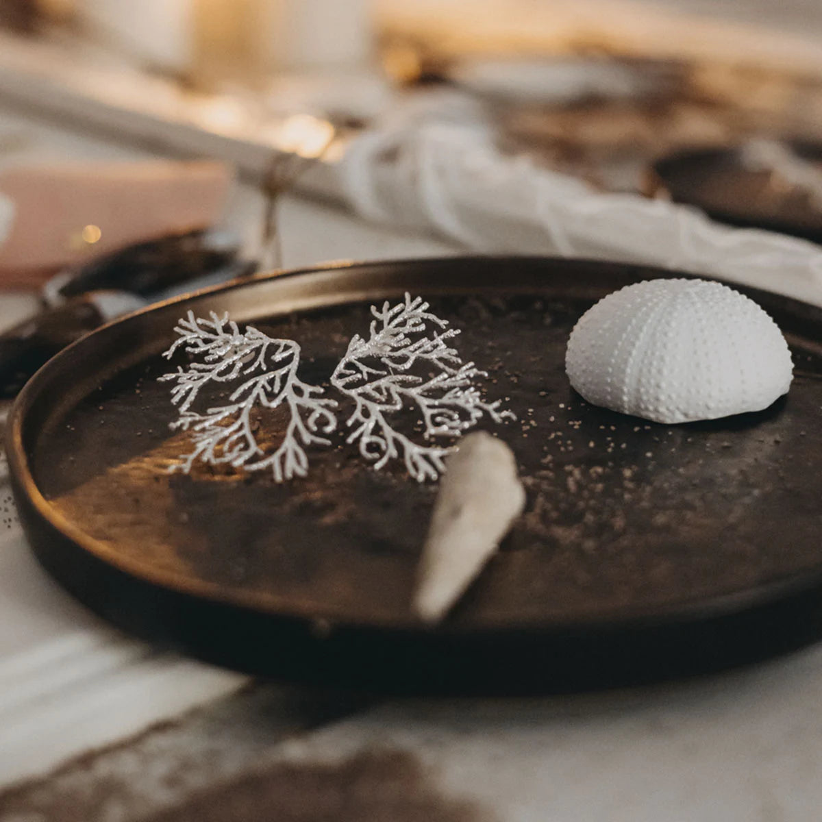 Pendientes Palmata plata