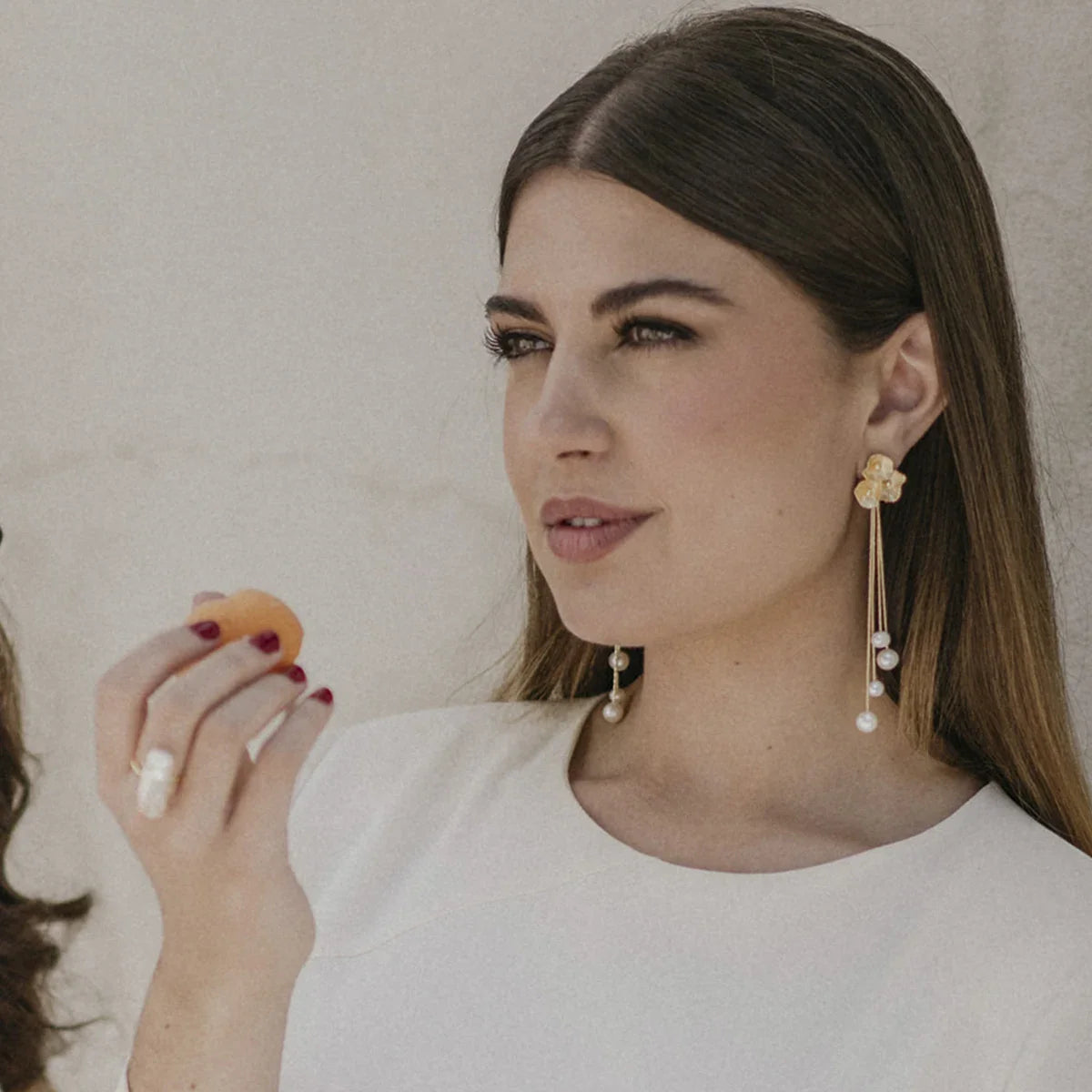 Pendientes Primavera Desmontable Negro Iridiscente