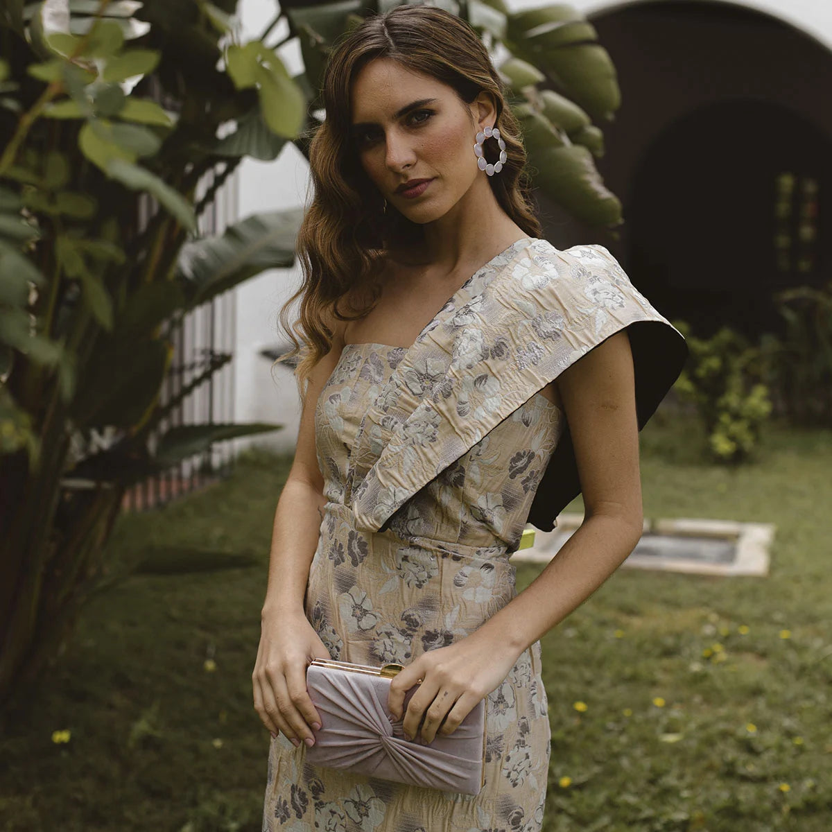 Pendientes Sirius Plata Rosa